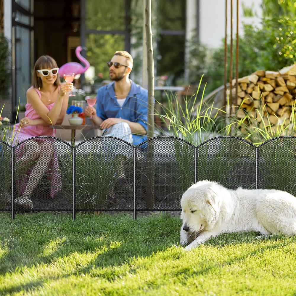 Decorative Garden Fence 10 Pack, 24in(H) x 10.8ft(L) Animal Barrier Fence