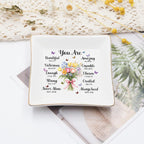 Christian Bible Verse Jewelry Dish, 4" Ceramic Jewelry Tray, Christian Gift for Women, Mother's Day, Birthday, Catholic Gifts for Mom/ Grandma, Graduation, Confirmation Gifts for Teen Girls, Daughter