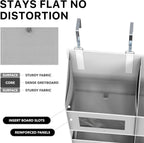Simple Houseware Extra Large Heavy Duty 10 Pockets Over the Door Organizer | 80 lbs Capacity for Pantry, Closet, Bathroom, 5 Clear Window Pockets