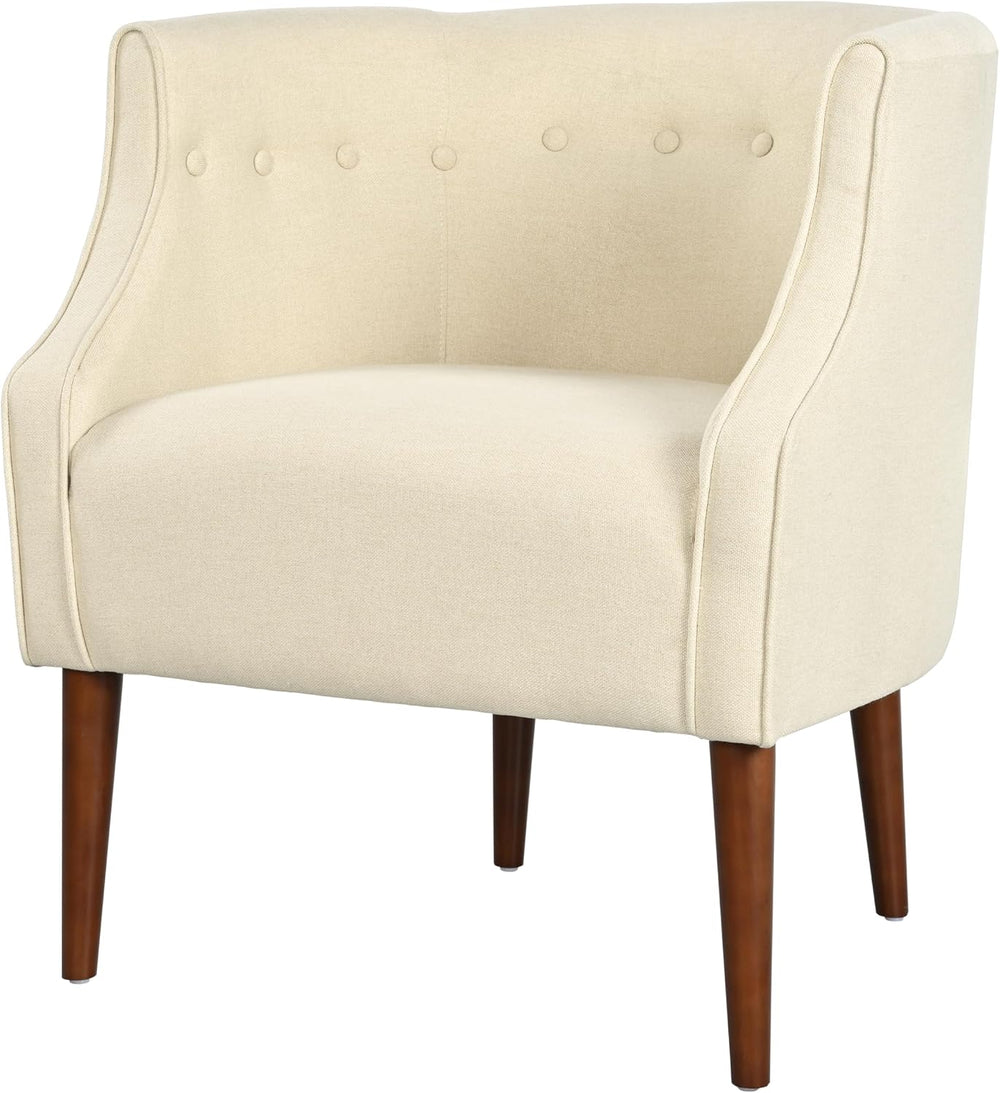 Christopher Knight Home Brandi Mid-Century Modern Fabric Upholstered Accent C...