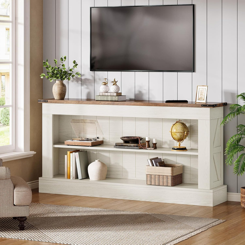 Tribesigns 63" Console Table, 3-Tier Entryway Table with Storage Shelves...