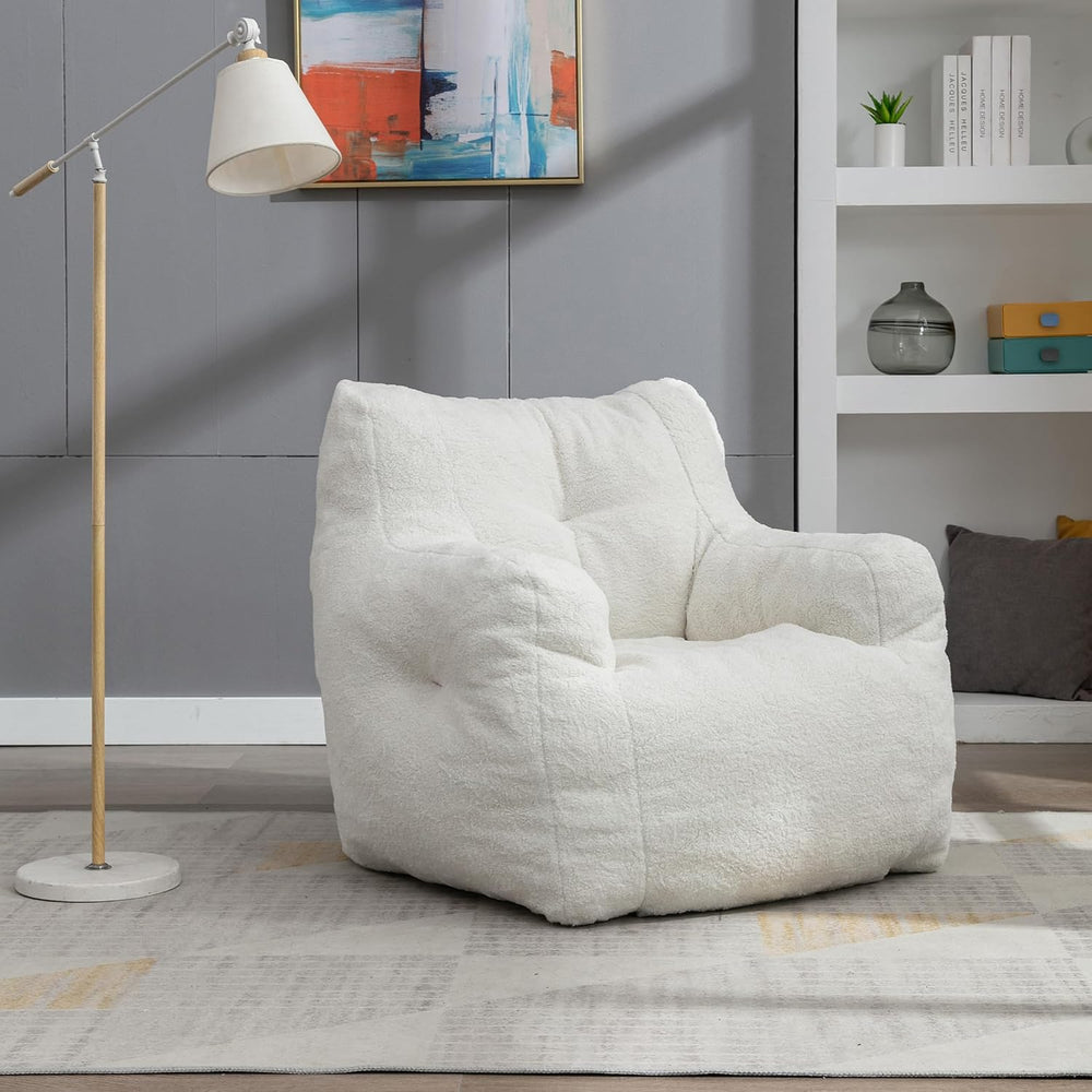 Hommoo Bean Bag Chair Large Bean Bag Chair for Adults with Armrest Comfy Bean...