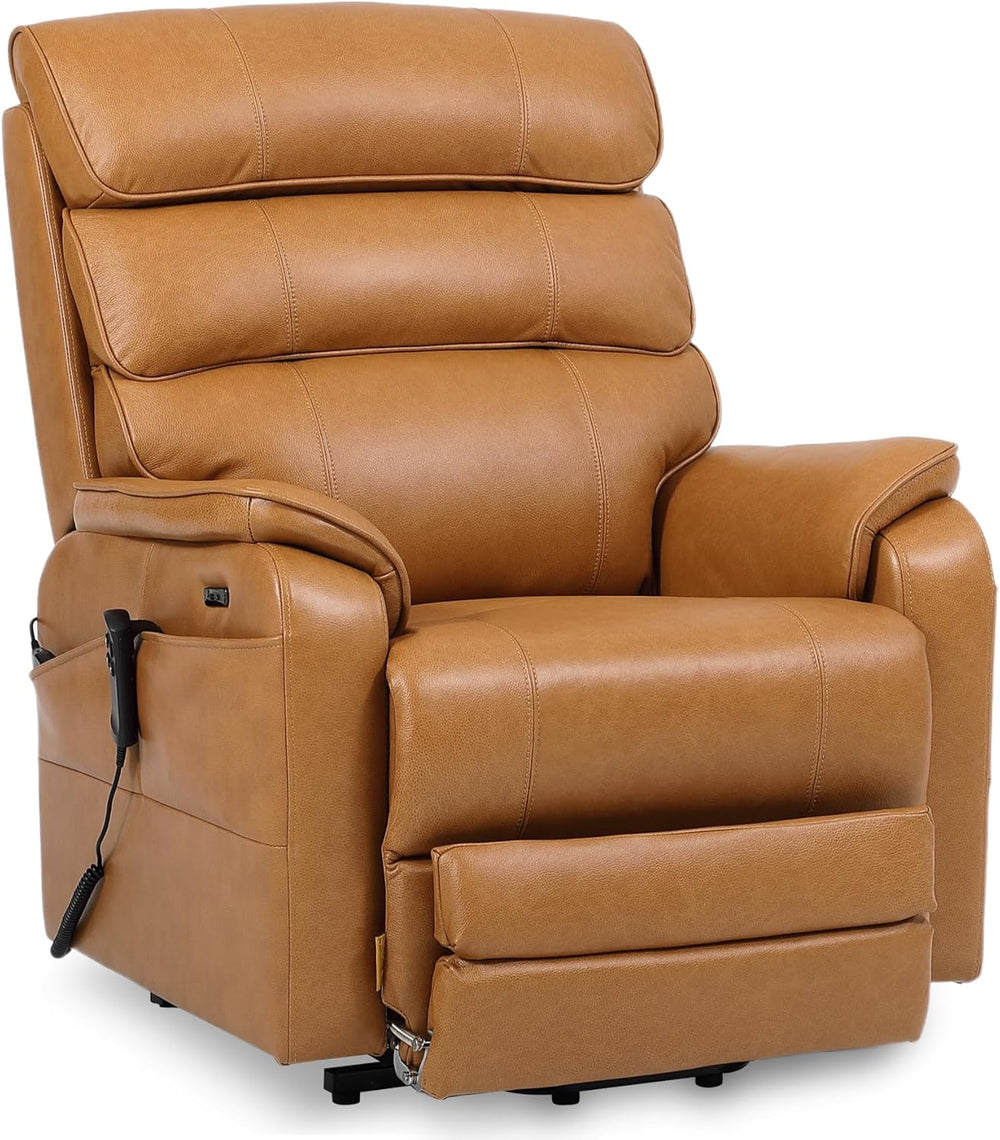 DYNOX 400 LBS Genuine Leather Big Tall Man Large-Wide Power Dual Motor Lift R...