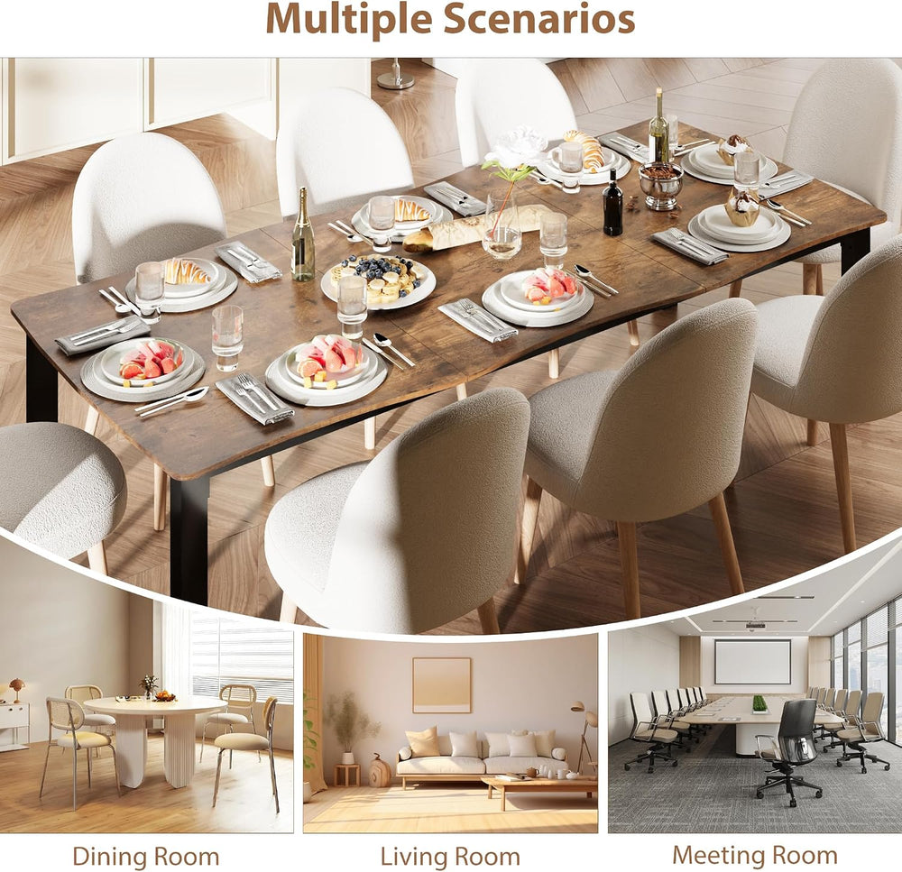 Garvee Dining Room Table for 6-8 People, 79”Dining Table, Rectangular Kitchen...