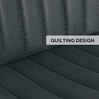 Nalupatio Dining Chairs Set of 6, Modern Dining Room Chairs Comfy Backrest Thick Upholstered Kitchen Chairs 19IN Height with Metal Legs Dark Grey