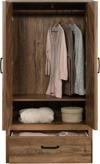 Sauder Cannery Bridge Armoire, L: 32.36" x W: 22.52" x H: 59.80", Sindoori Mango Finish