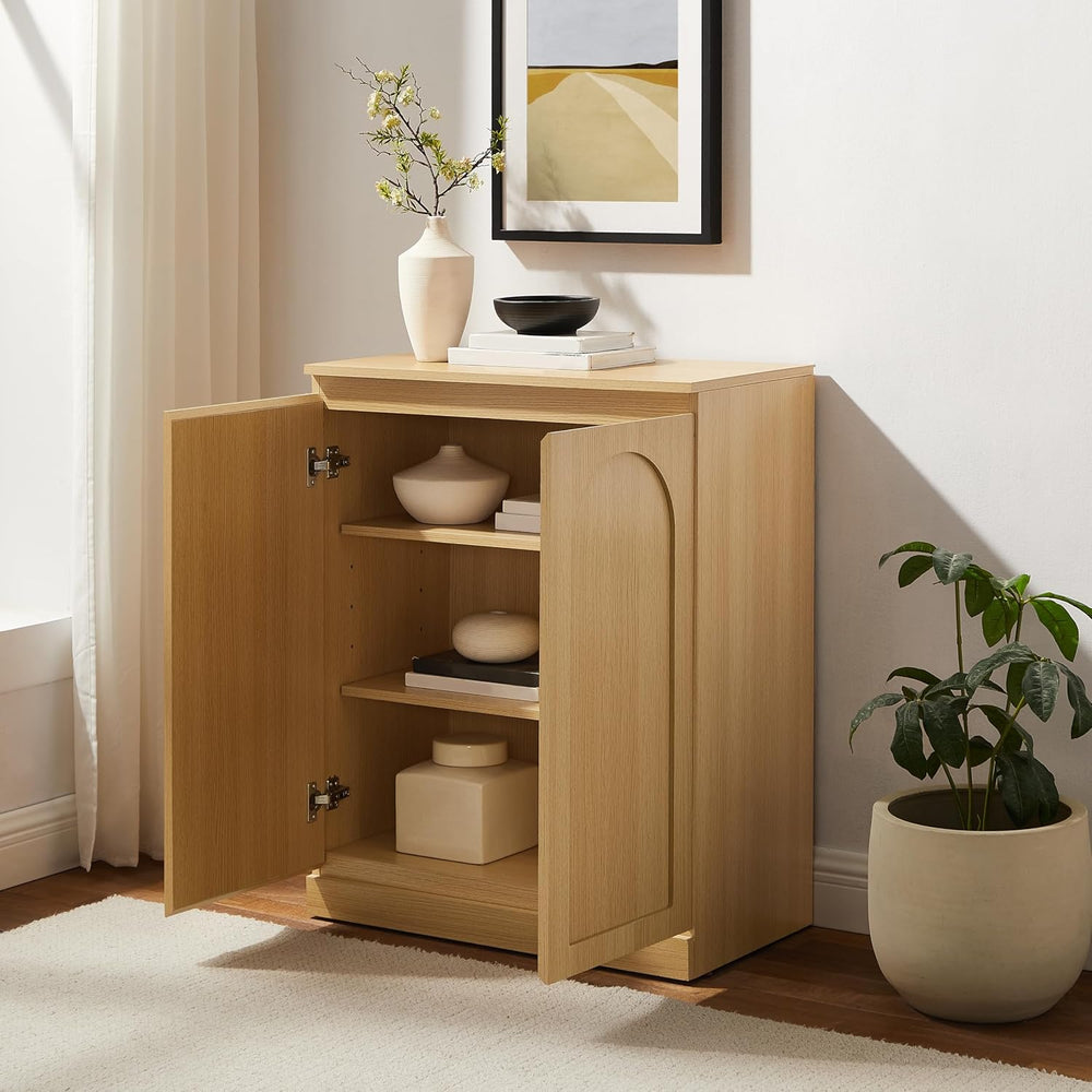 Crosley Furniture Marco Modern Kitchen Pantry Storage Cabinet with Shelves, D...