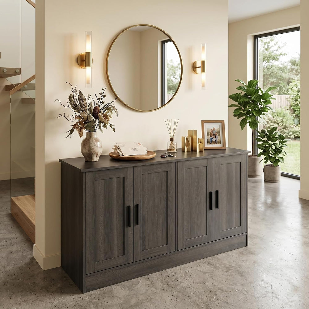 Anystyle 53" Dark Grey Buffet Cabinet with Storage