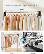 APEXCHASER Clothes Drying Rack Foldable, Stainless Steel Laundry Drying Rack Collapsible, Clothes Hanger for Sweater Baby Clothes Towel for Indoor & Outdoor, Portable Clothes Airer for Travel