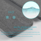 2 Pcs Water Absorbing Stone Trays, Kitchen/Bathroom Sink Soap Dish, Diatomite Tray Used for Hand Soap & Cosmetic Bottles in The Modern Home, 3.15" W x 11.8" L, Dark Gray