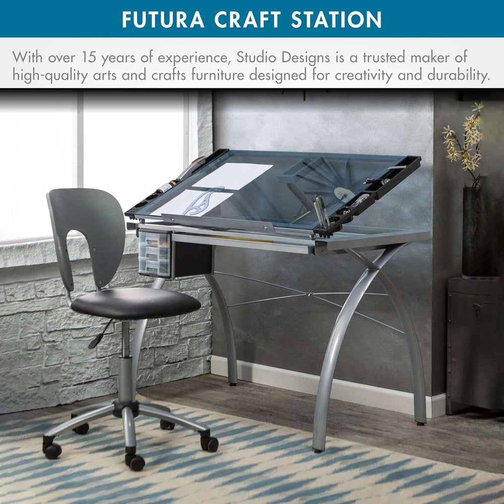 SD Studio Designs 10050 Futura Craft & Drawing Table with Adjustable Temp...