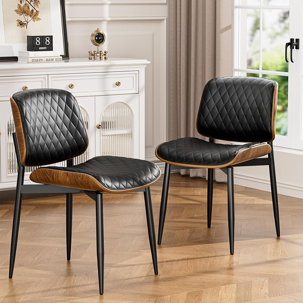 YaFiti Dining Chairs Set of 2, Mid Century Modern Accent Dining Room and Kitc...