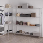 14" Deep x 72" Wide x 74" Height Wire Shelving Kit | 4-Tier | NSF Commercial Storage Rack Unit
