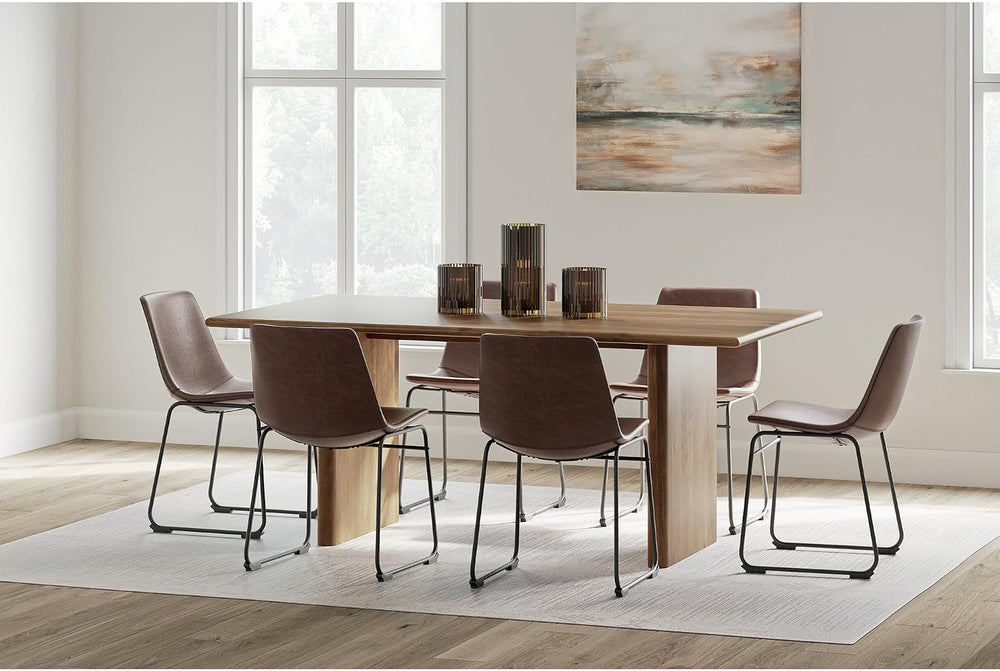 Signature Design by Ashley Centiar Mid-Century Dining Chair Set of 2, Brown |...