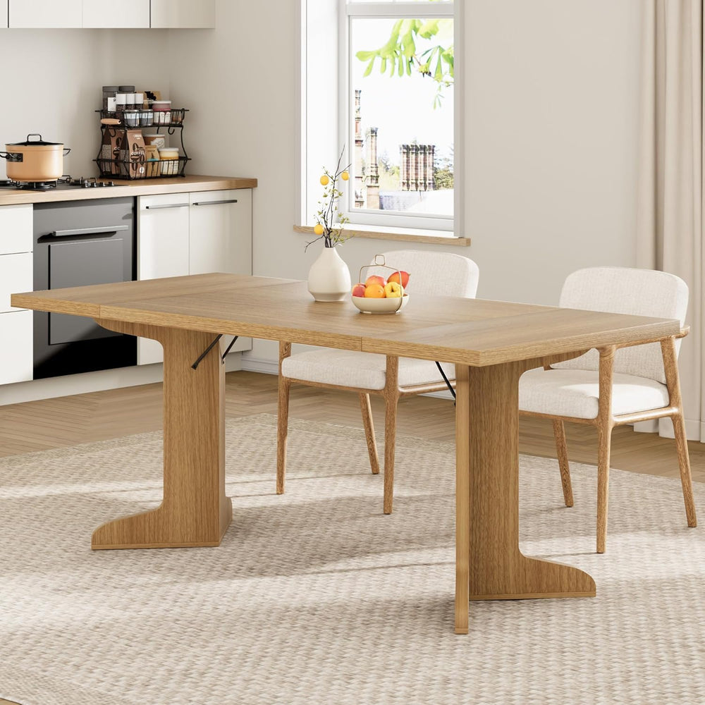 Garvee 71" Large Dining Table for 6 to 8 People, Modern Dinner Table wit...