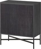 Henn&Hart Brighton Accent Cabinet, 28" Wide, Dark Gray