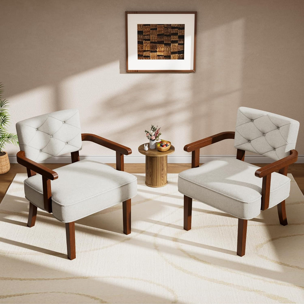 Versatile Accent Chair for Bedroom, Mid Century Modern Arm Chair, Butacas par...