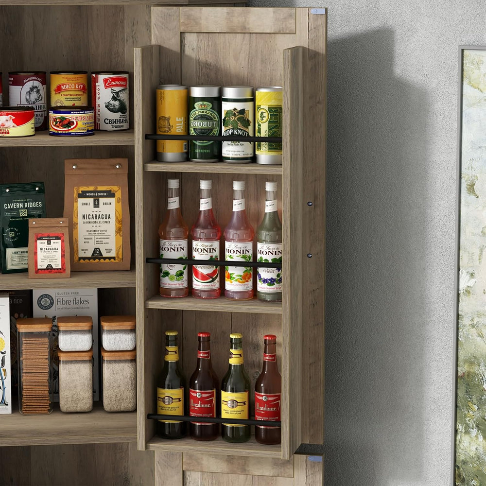 Gyfimoie Corner Cabinet,Kitchen Pantry Storage Cabinet,Freestanding Buffet Hu...