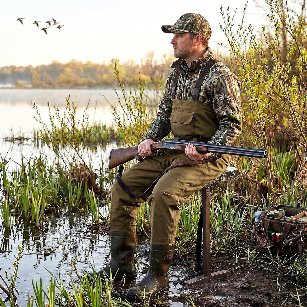 TR Marsh Seat for Duck Hunting, Padded Adjustable Mud Hunting Chair