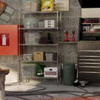14" Deep x 42" Wide x 74" Height Wire Shelving Kit | 5-Tier | NSF Commercial Storage Rack Unit