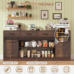 St.Mandyu 70" Large Farmhouse TV Stand for 85/80/75/70 Inch TVs w/4 Drawers,Rustic Tall Media Console w/Sliding Barn Door, Adjustable Shelves,Tall Entertainment Center for Living Room,Brown