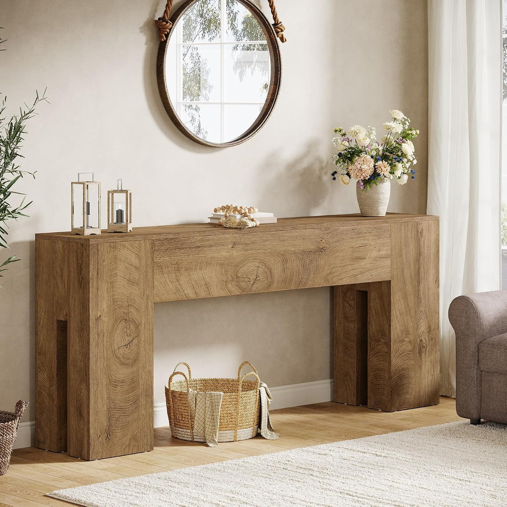 Tribesigns 71-Inch Long Console Table for Entryway, Farmhouse Sofa Console | ...