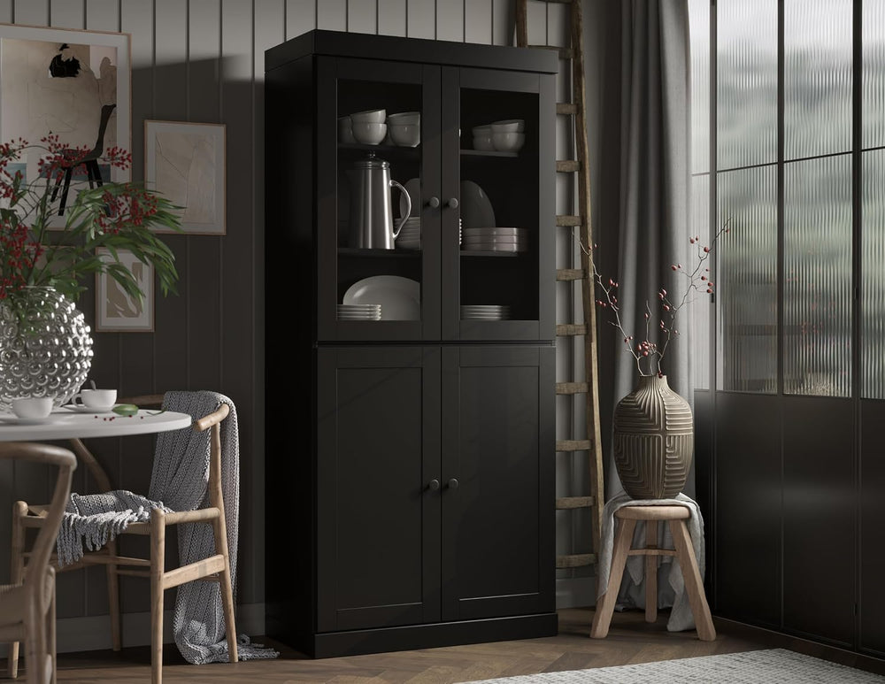 Palace Imports Solid Wood Tall Pantry Cabinet – 71.5" H x 32" W – B...