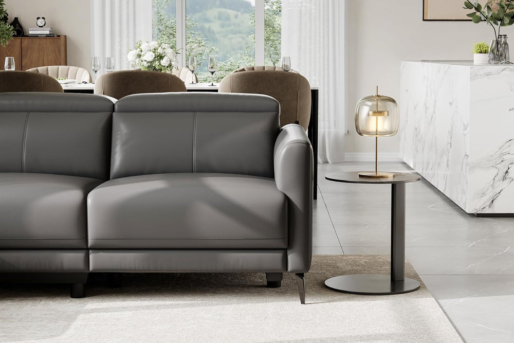 Valencia Andria 99.5" Reclining Leather Sectional Sofa, Reclining Couch ...