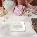Aunt Gifts from Niece Jewelry Dish Trinket Tray, Auntie Birthday Gifts, I Love You Aunt Present for Christmas Wedding, Best Aunt Ever Gifts (White-Aunts3)