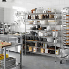 21" Deep x 60" Wide x 74" Height Wire Shelving Kit | 8-Tier | NSF Commercial Storage Rack Unit
