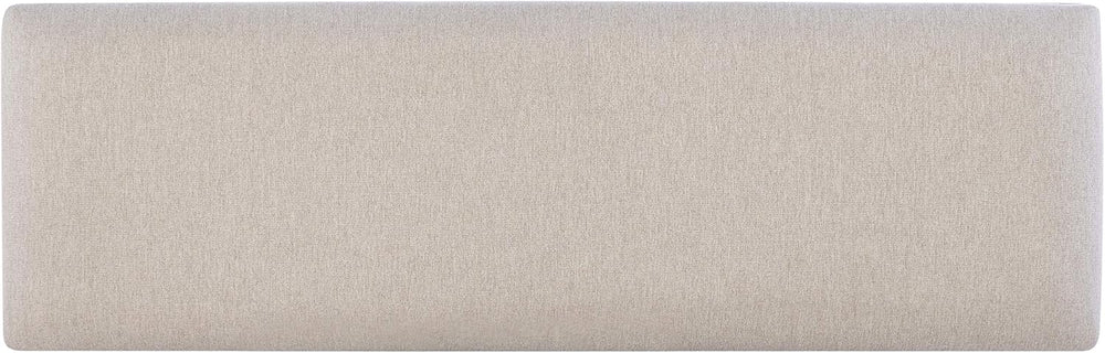 Powell Company Jane Grey Wood Backless Storage Bench with Beige Upholstered Top