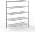 24" Deep x 60" Wide x 74" Height Wire Shelving Kit | 5-Tier | NSF Commercial Storage Rack Unit