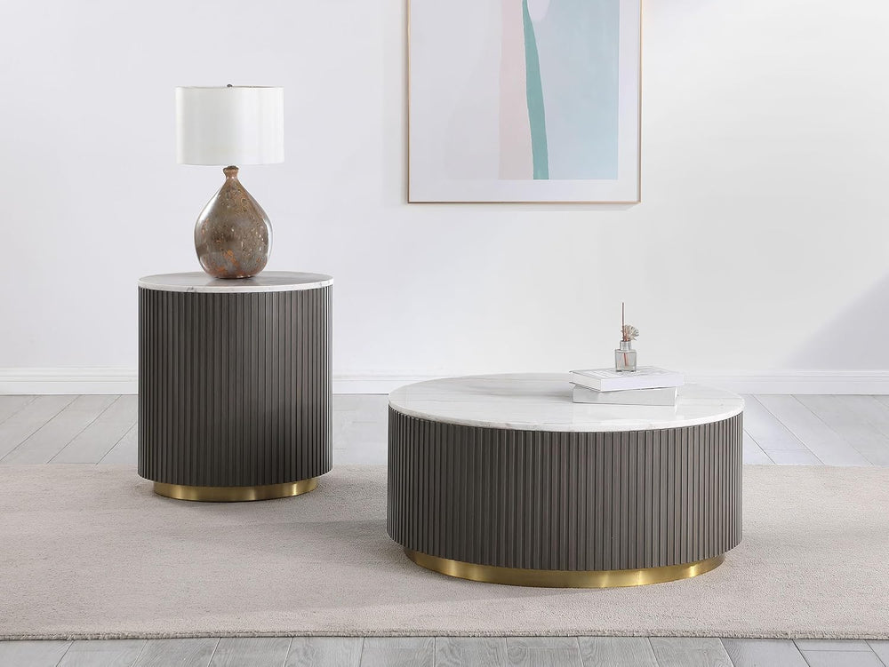 Coaster Home Furnishings - Jason - Wood and Metal - 2-Piece Coffee Table Set ...