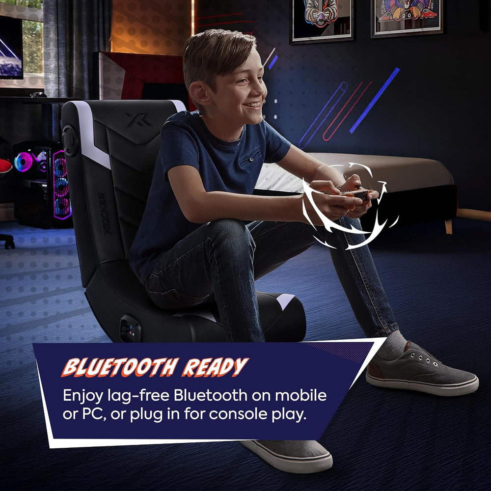 X Rocker Video Gaming Floor Rocker Chair, Built-in Audio, Foldable, for Gamer...