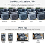 107" Cloud Couch Sectional, U Shaped Modular Sectional Sofa, 4-Seat Deep Seat Couch with 6 Removable Washable Pillows and 2 Ottoman for Living Room, Bedroom, Apartment, Blue