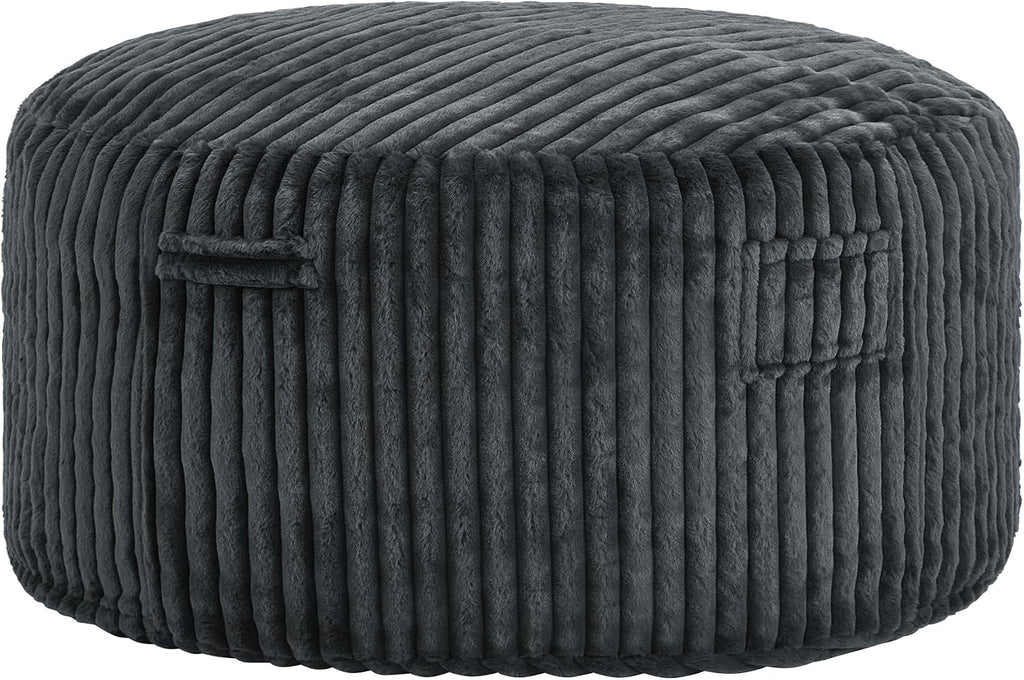 Bean Bag Chair Giant Beanbag with Filling Memory Foam Living Room Adult 5FT | Breathable Big Giant Oversized Beanbag Bed Washable Cover Green Grey White