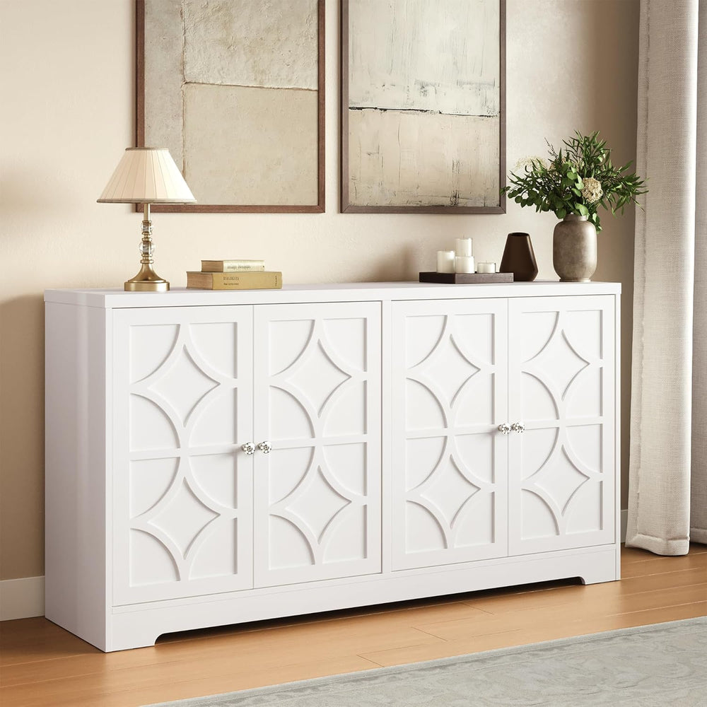 RoyalCraft Sideboard Buffet Cabinet with Storage, 56" Modern Sideboard w...