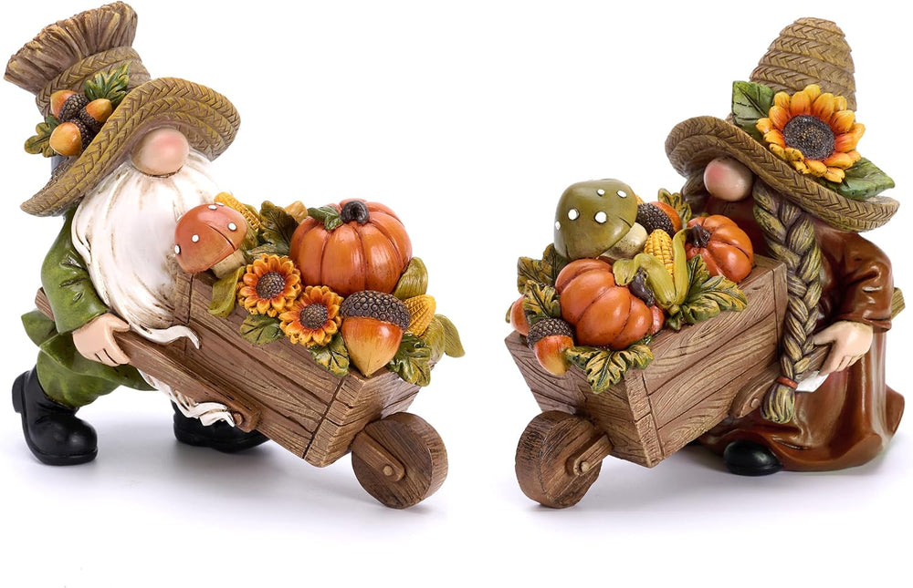 Valery Madelyn Fall Decorations for Home, 2 Pcs Fall Gnomes Decor for Table I...