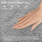 Bean Bag Chairs for Adults, Memory Foam Couch Loveseat Sofa Chair, Soft Teddy Material Cozy Comfy Reading Nook Chairs, Floor Chair for Living Room Bedroom Office(Grey)