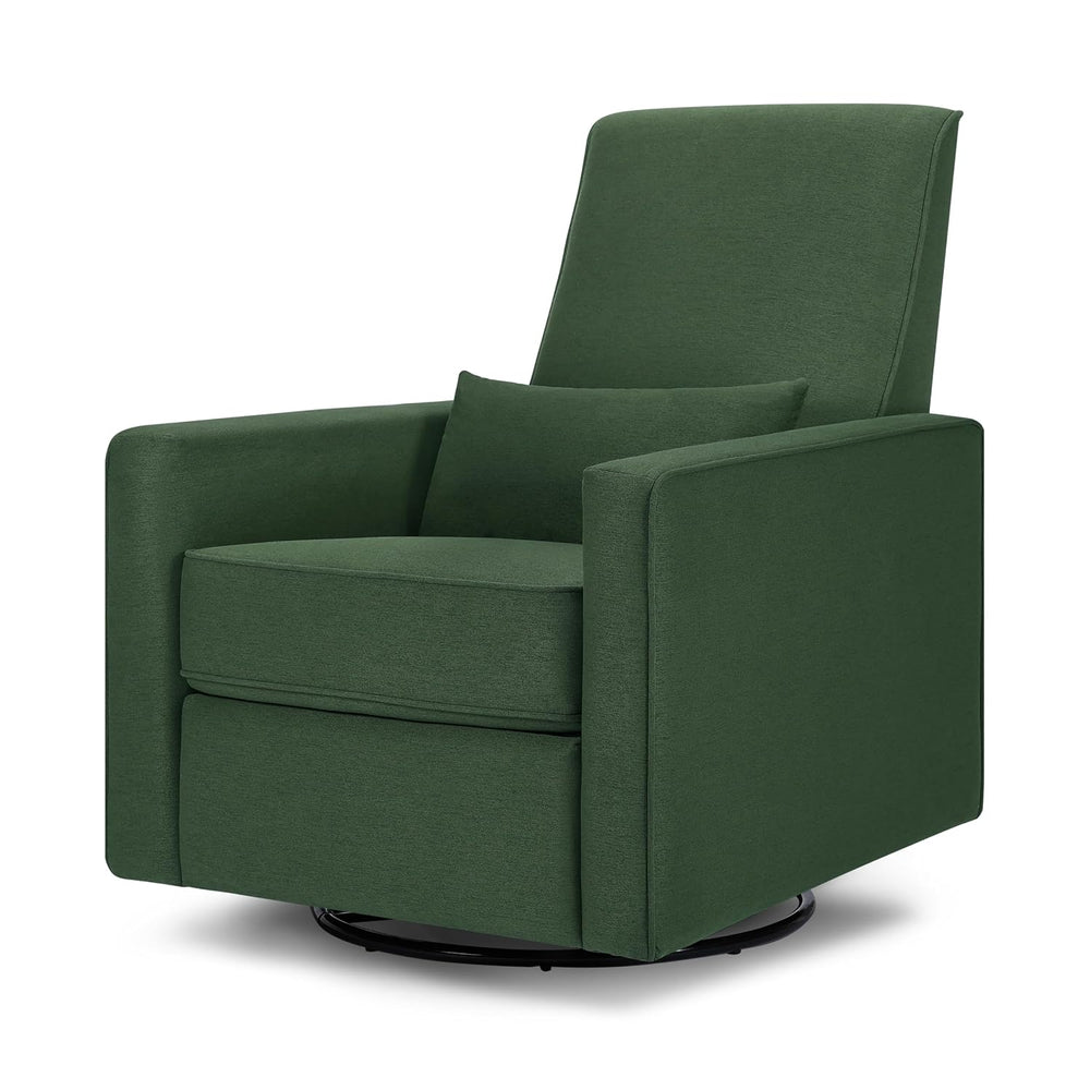 Davinci Piper Upholstered Recliner and Swivel Glider in Pine Green, Greenguar...