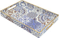Spsyrine Bathroom Vanity Tray with Handles for Dresser Tops, Countertop, Perfume Decorative Tray, 11.8” * 7.87” *1.37” C1