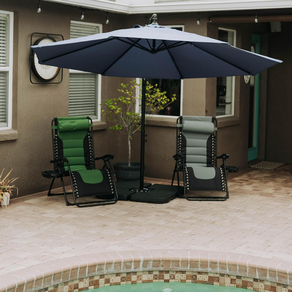 Backyard Expressions Deluxe XL Padded Recliner Zero Gravity Chair – Ergonomic...