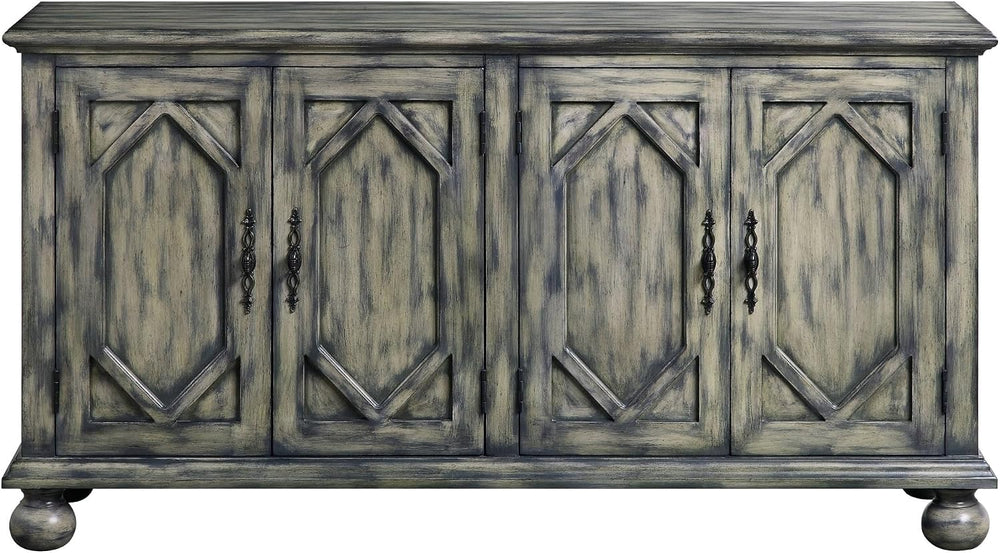 Rustic Console Cabinet witn Drawers, Storage Pantry Sideboard Locker for Livi...