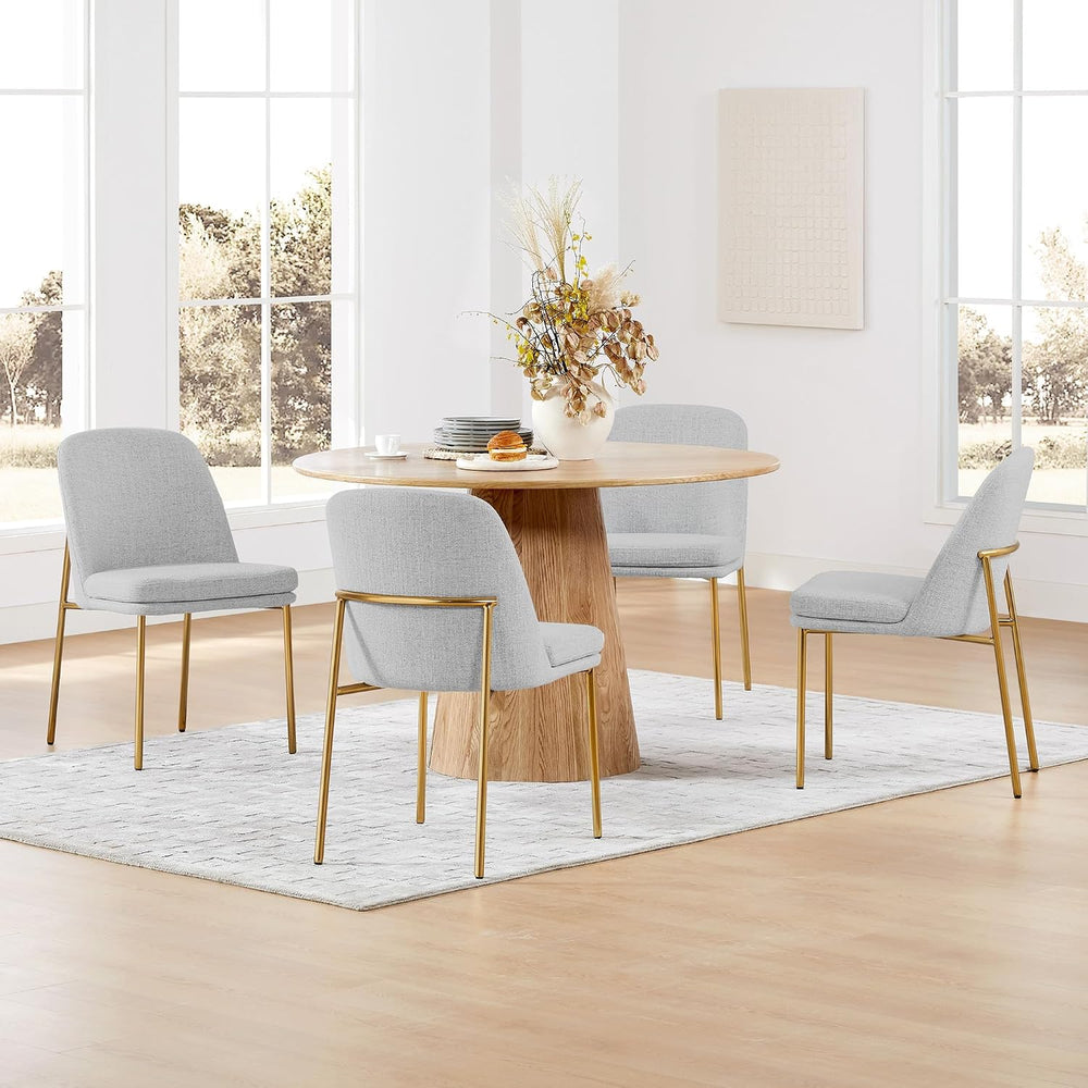 CHITA Modern Dining Chairs Set of 4, Upholstered Dining Chair, Light Gray | F...