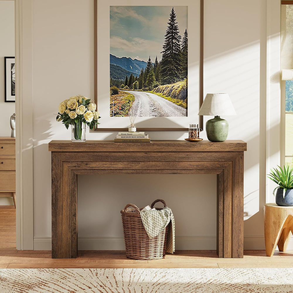 Huuger 54 Inch Entryway Table, Rectangular Console Table for Living Room | Fa...