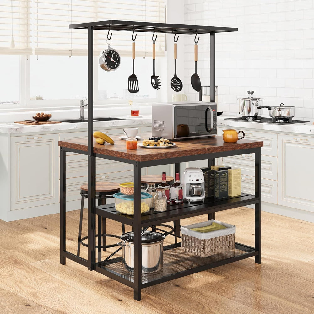 GarveeHome Kitchen Island with Storage, 42''Island Table for Kitchen ...