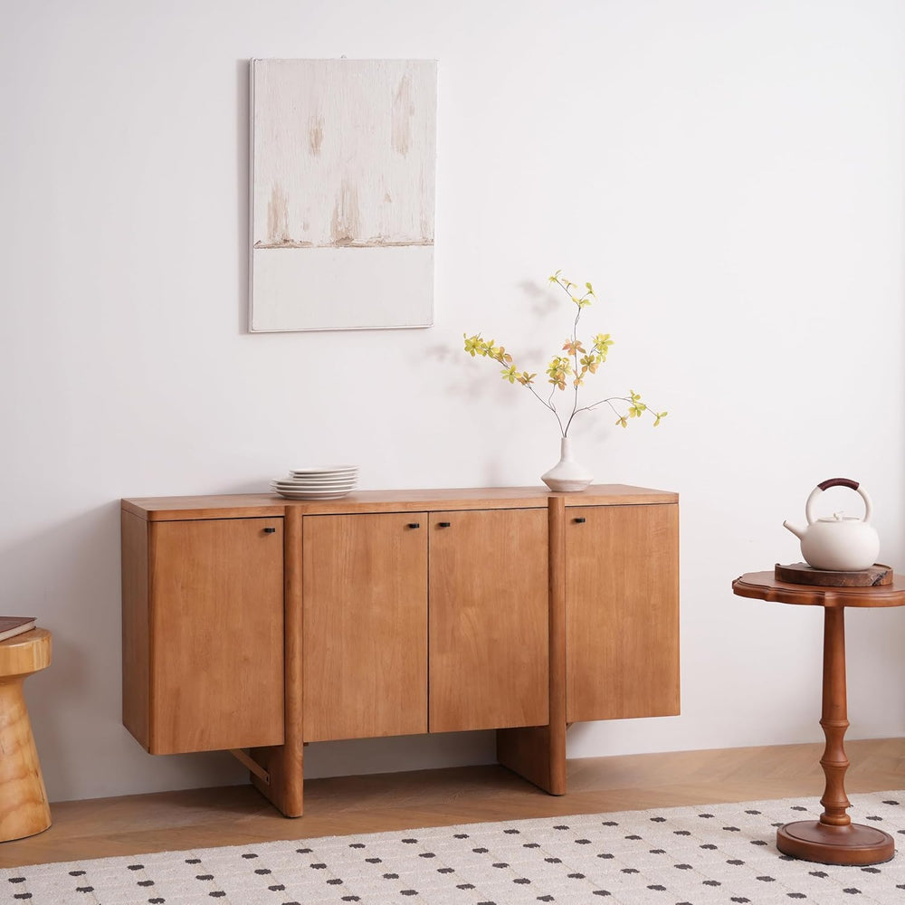 Merax Modern Sideboard Buffet Cabinet,55.0" Wide Elegant Entryway Table ...