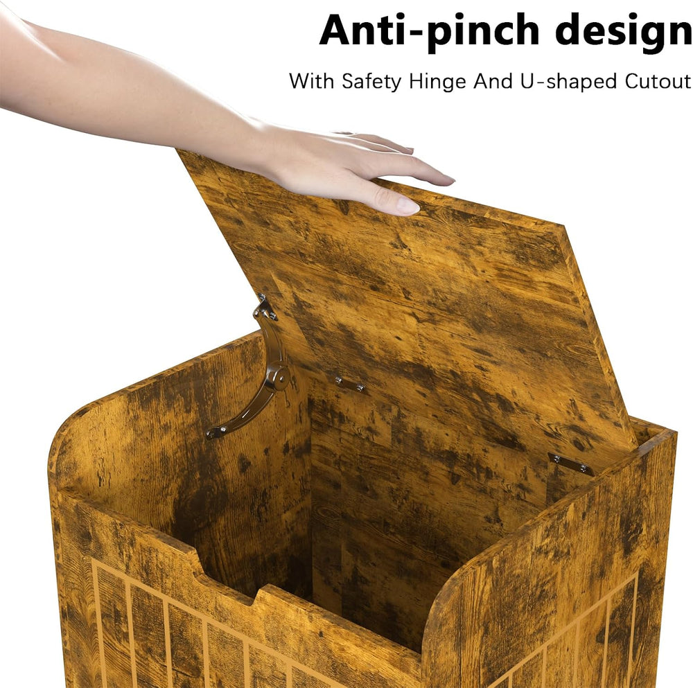 Aenuert Storage Chests, Small Cube Organizer Box,Wooden Entryway Storage (Bro...