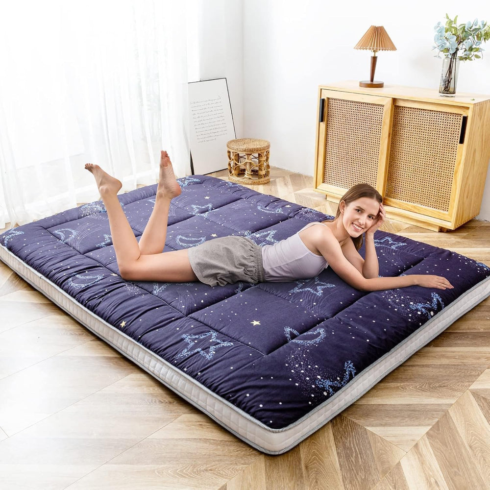 MAXYOYO Futon Mattress, Japanese Floor Mattress Folding Sleeping Pad | Black ...