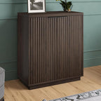 Henn&Hart 28" Wide Rectangular Accent Cabinet in Alder Brown, for Home, Living Room, Bedroom, Entertainment Room, Office